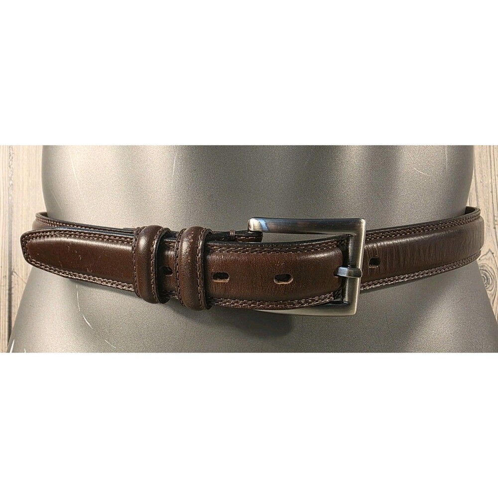 Axcess Leather Belt Mens Size 36 Argentina Brown